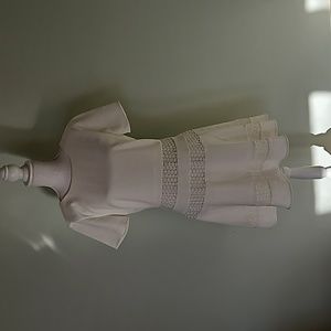 Chelsea 28 White Overlay Shortsleeve Dress